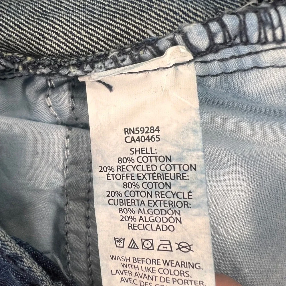 The Childrens Place Boys Blue Bootcut Jeans Medium Wash Size 12 Semi-Evase Denim